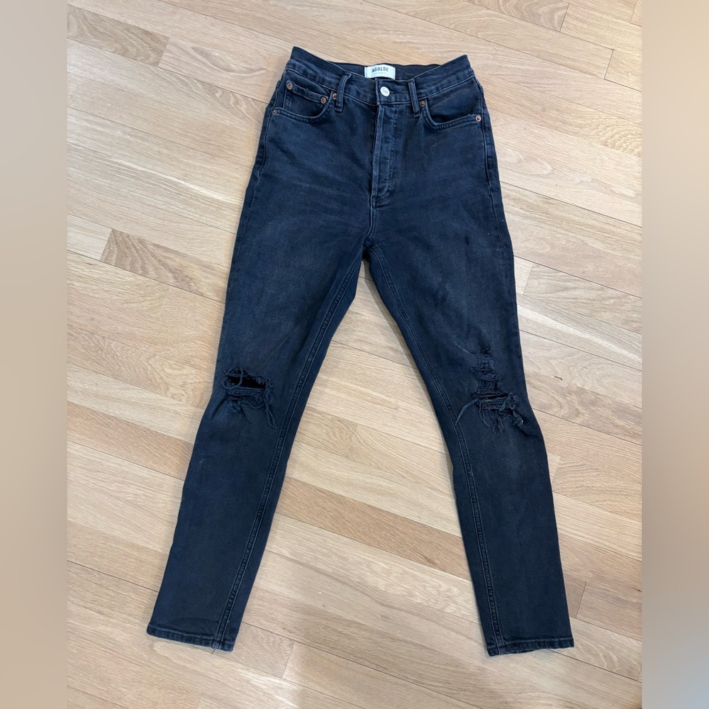 AGOLDE Nico Jeans distressed black